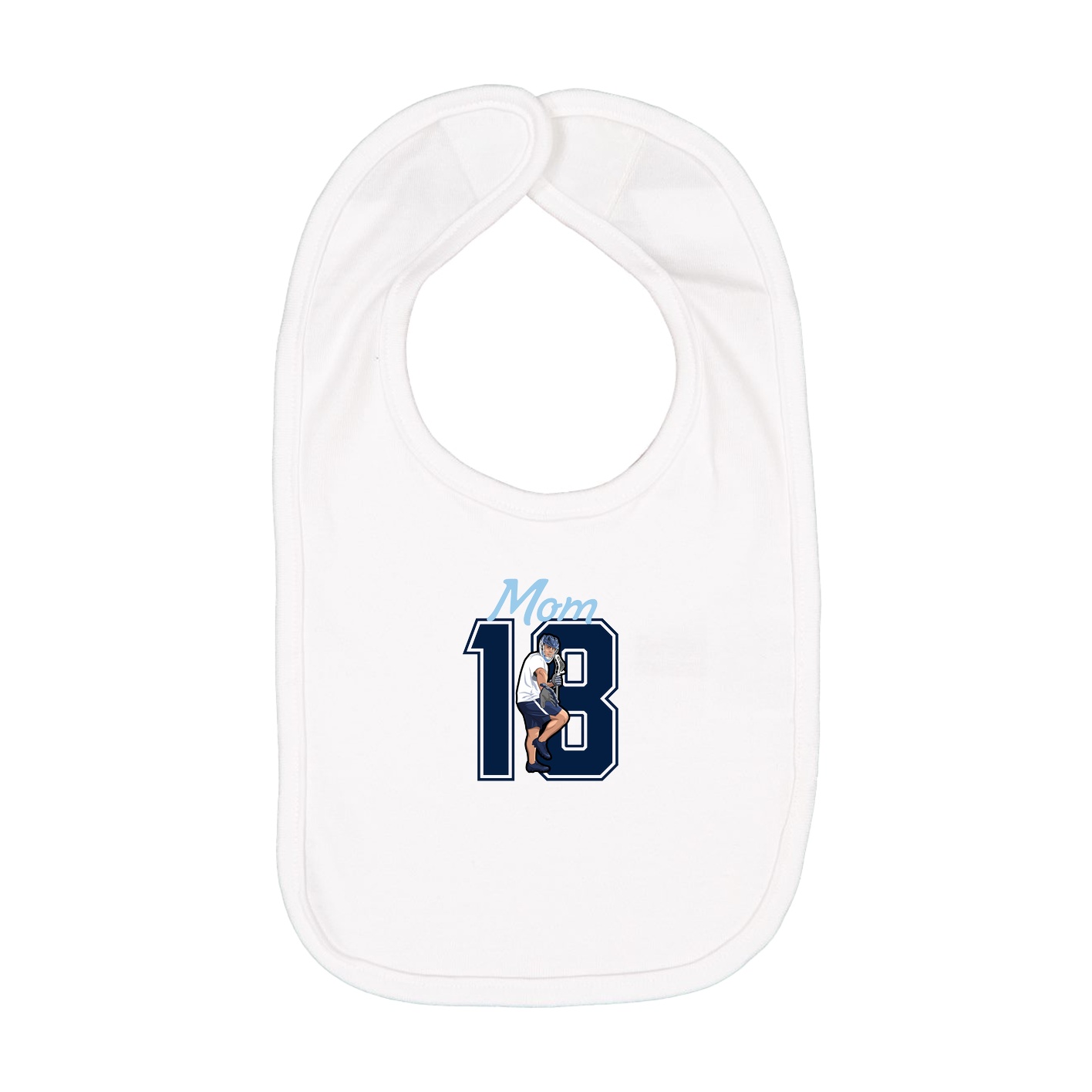 Infant Bib — Mothers Day Shirsey in White