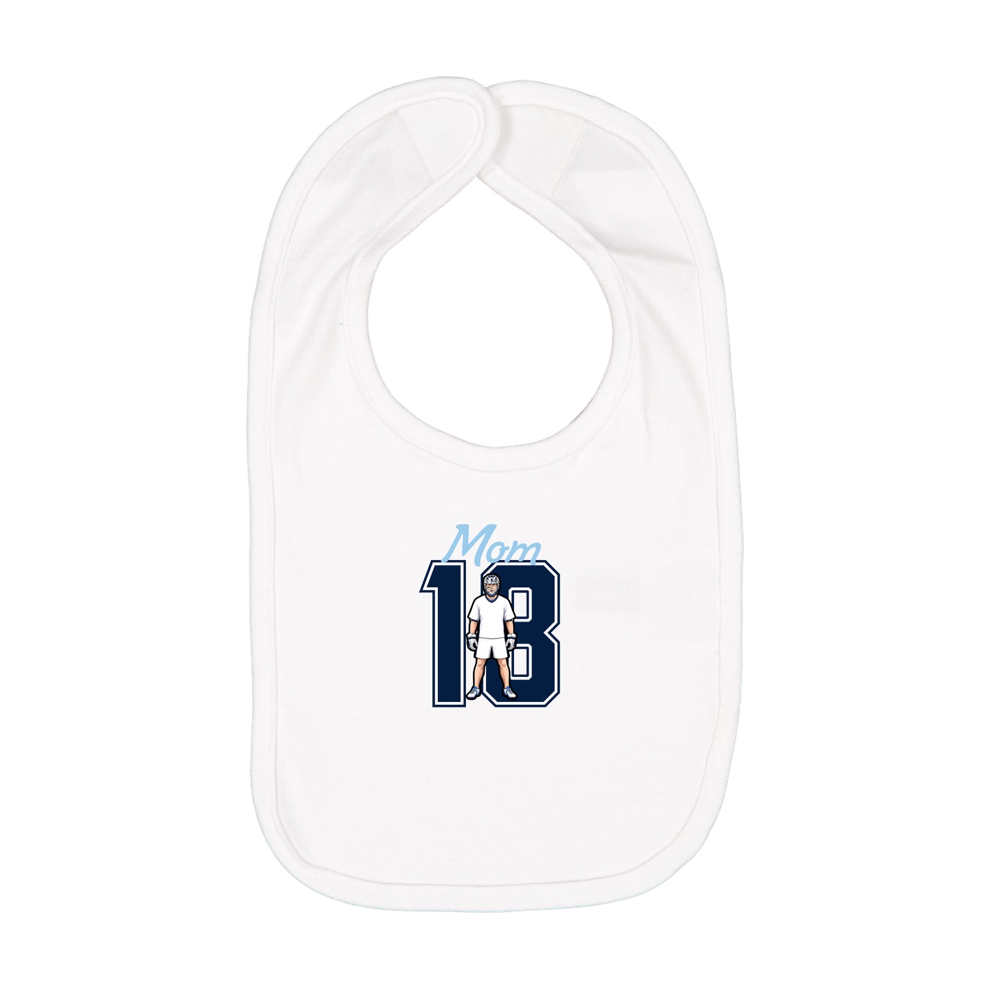 Infant Bib — Mothers Day Shirsey in White