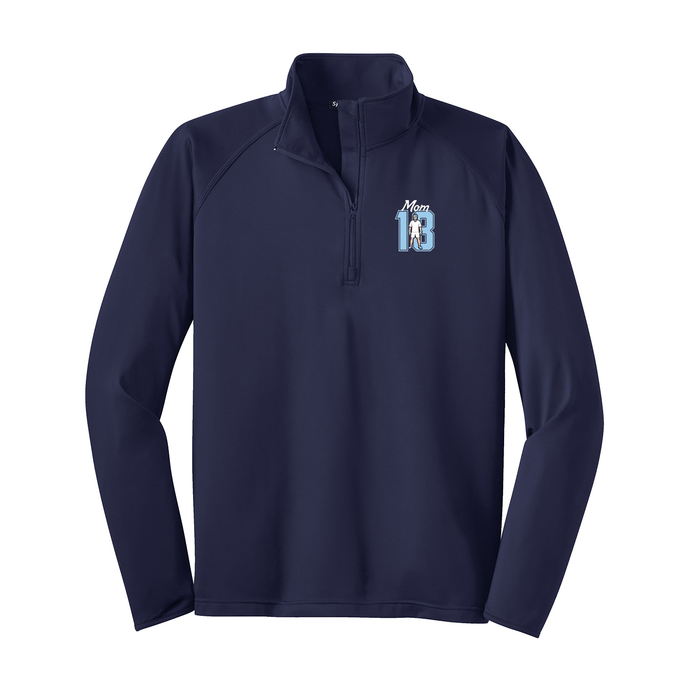 Q-Zip Pullover — Mothers Day Shirsey in Navy