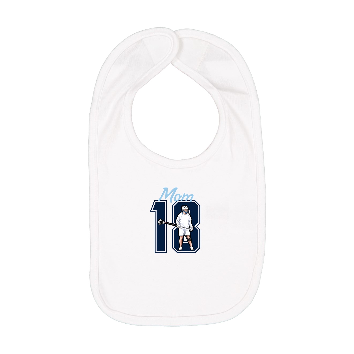 Infant Bib — Mothers Day Shirsey in White