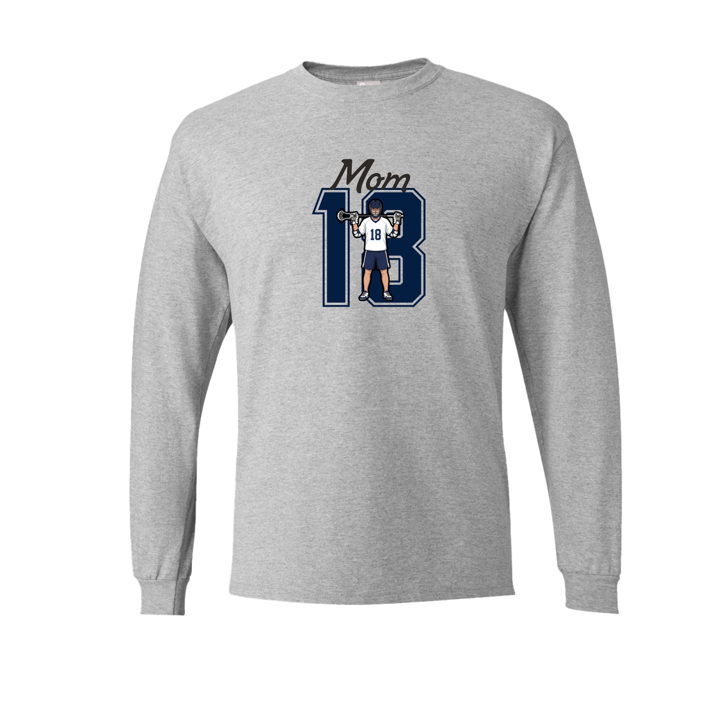Long Sleeve Tee — Mothers Day Shirsey in Grey