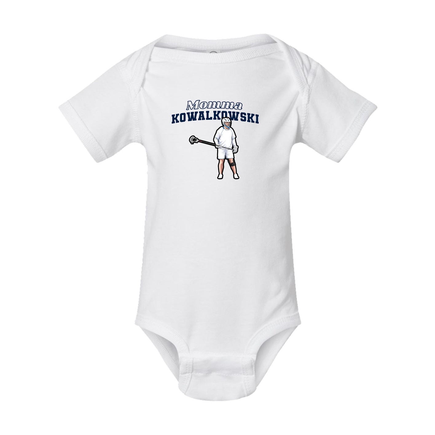 Baby Onesie — Mothers Day Block in White