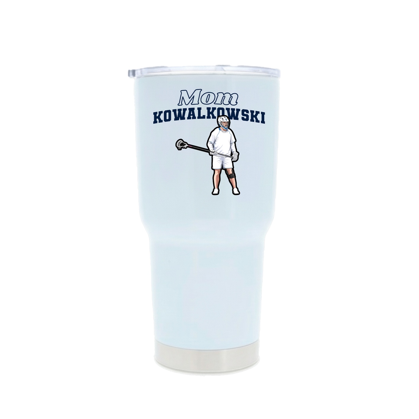 30oz Stainless Steel Tumbler — Mothers Day Block in White