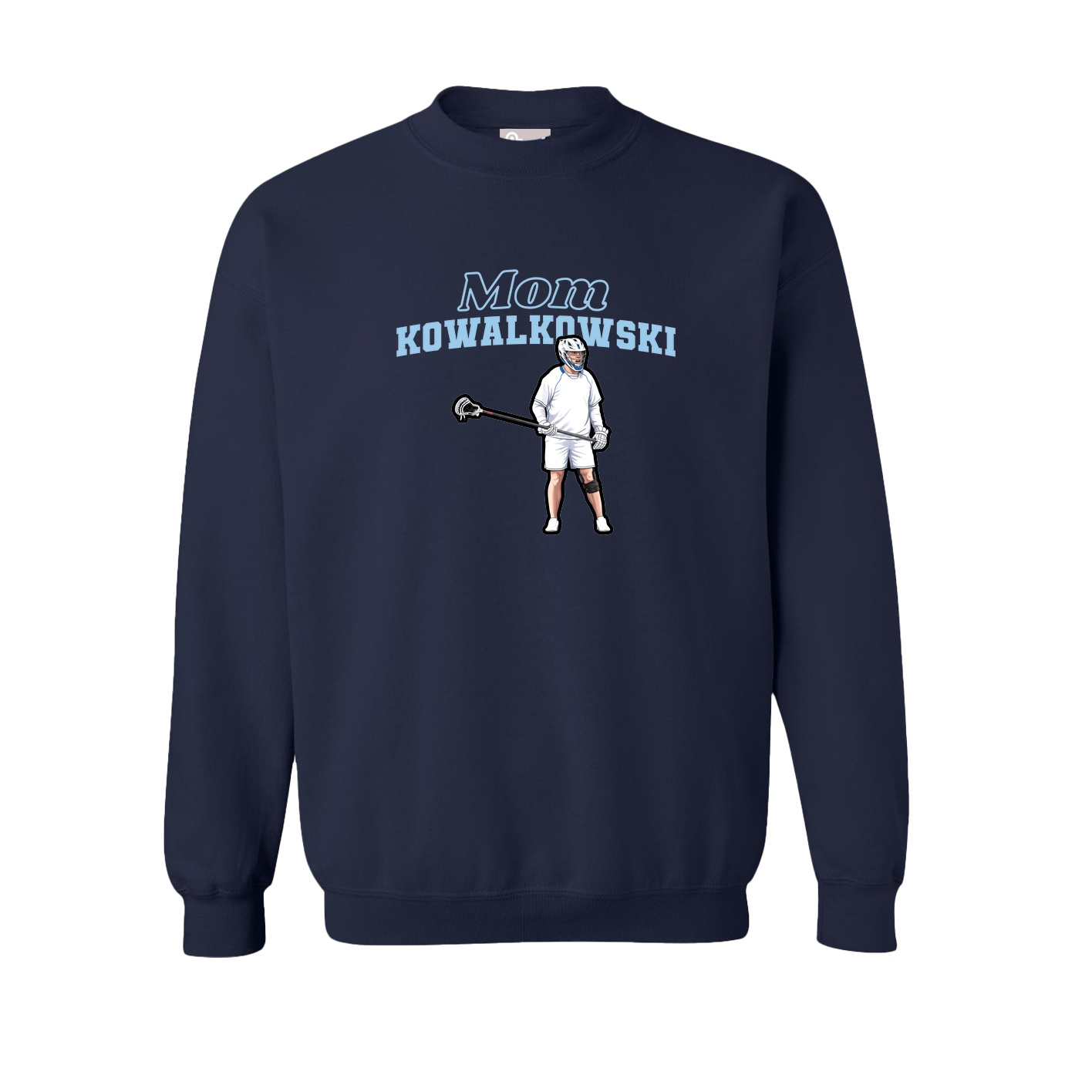Fleece Crew — Mothers Day Block in Navy