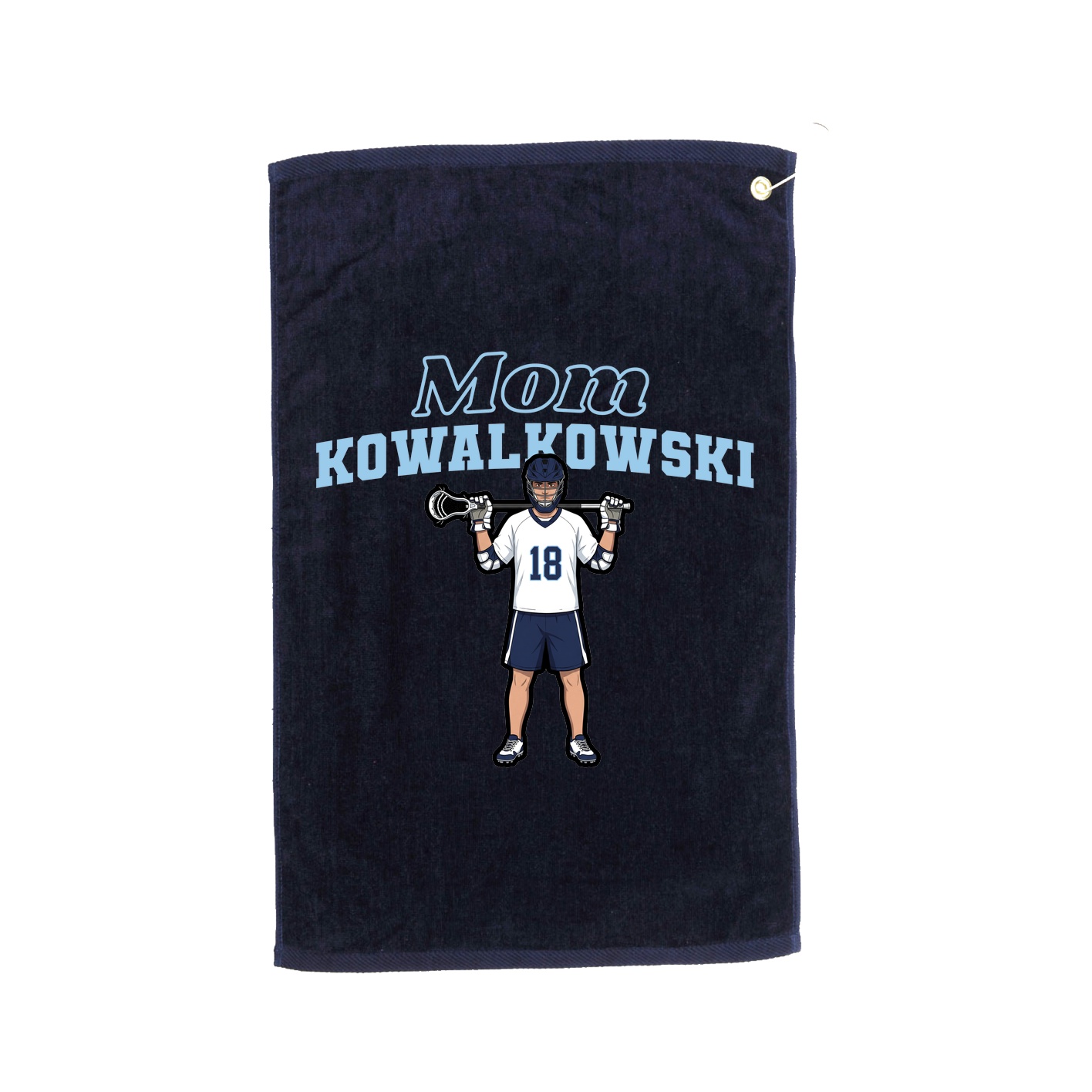 Golf Towel — Mothers Day Block in Navy