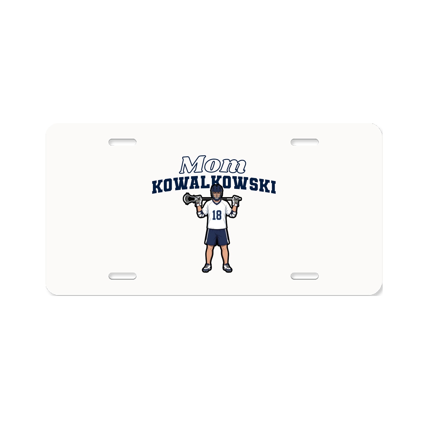 License Plate — Mothers Day Block in Classic