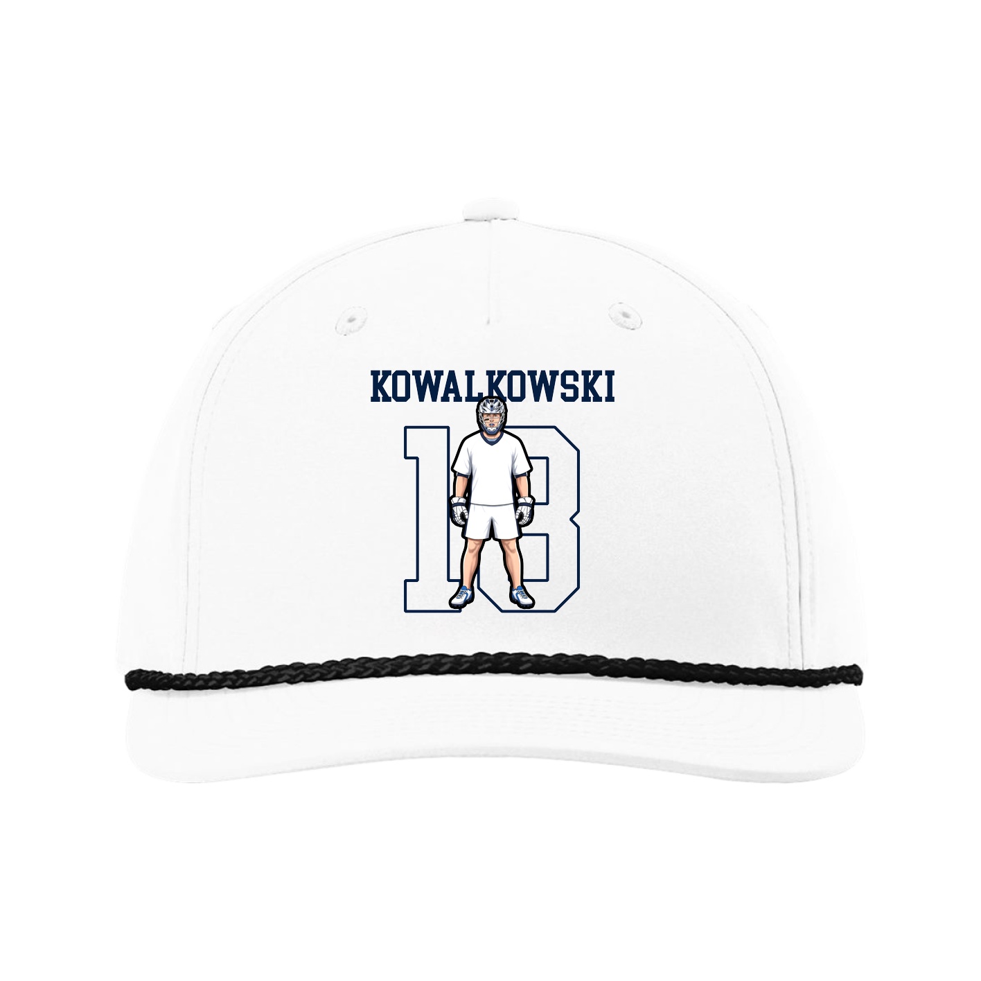 Five-Panel Classic Rope Cap — Shirsey in White