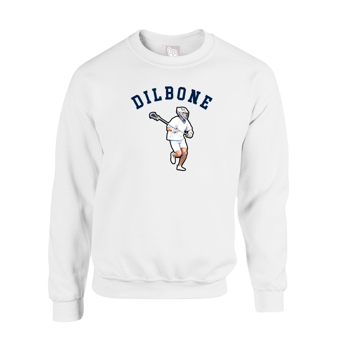 Fleece Crew — Shirsey Arch in White