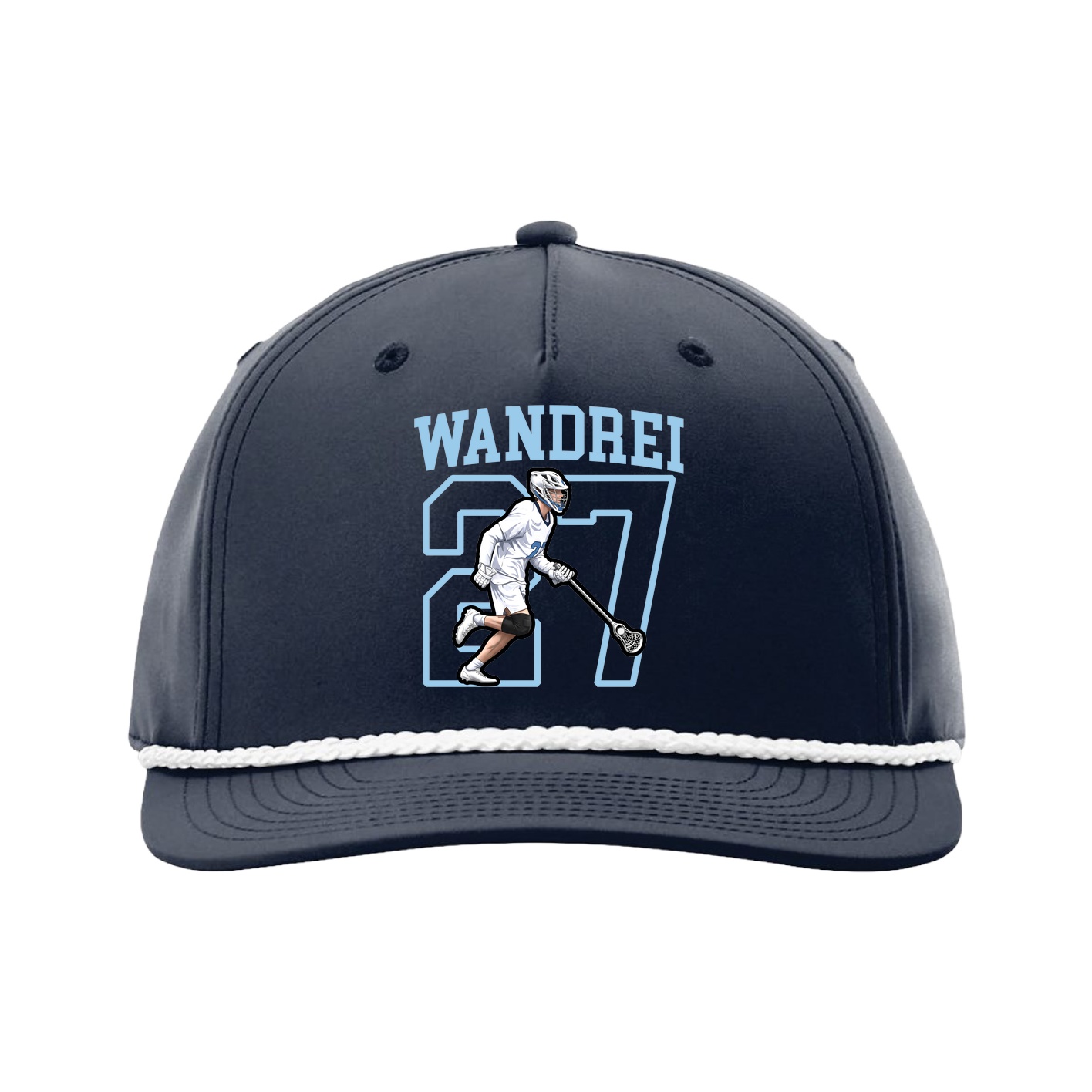 Five-Panel Classic Rope Cap — Shirsey in Navy