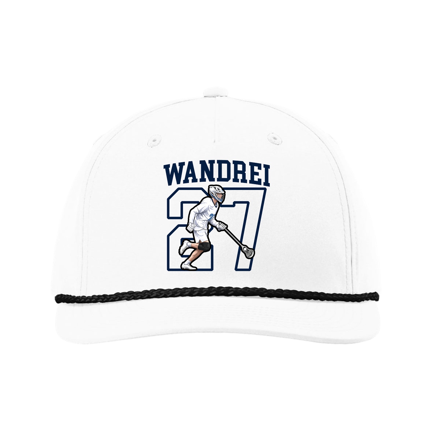 Five-Panel Classic Rope Cap — Shirsey in White
