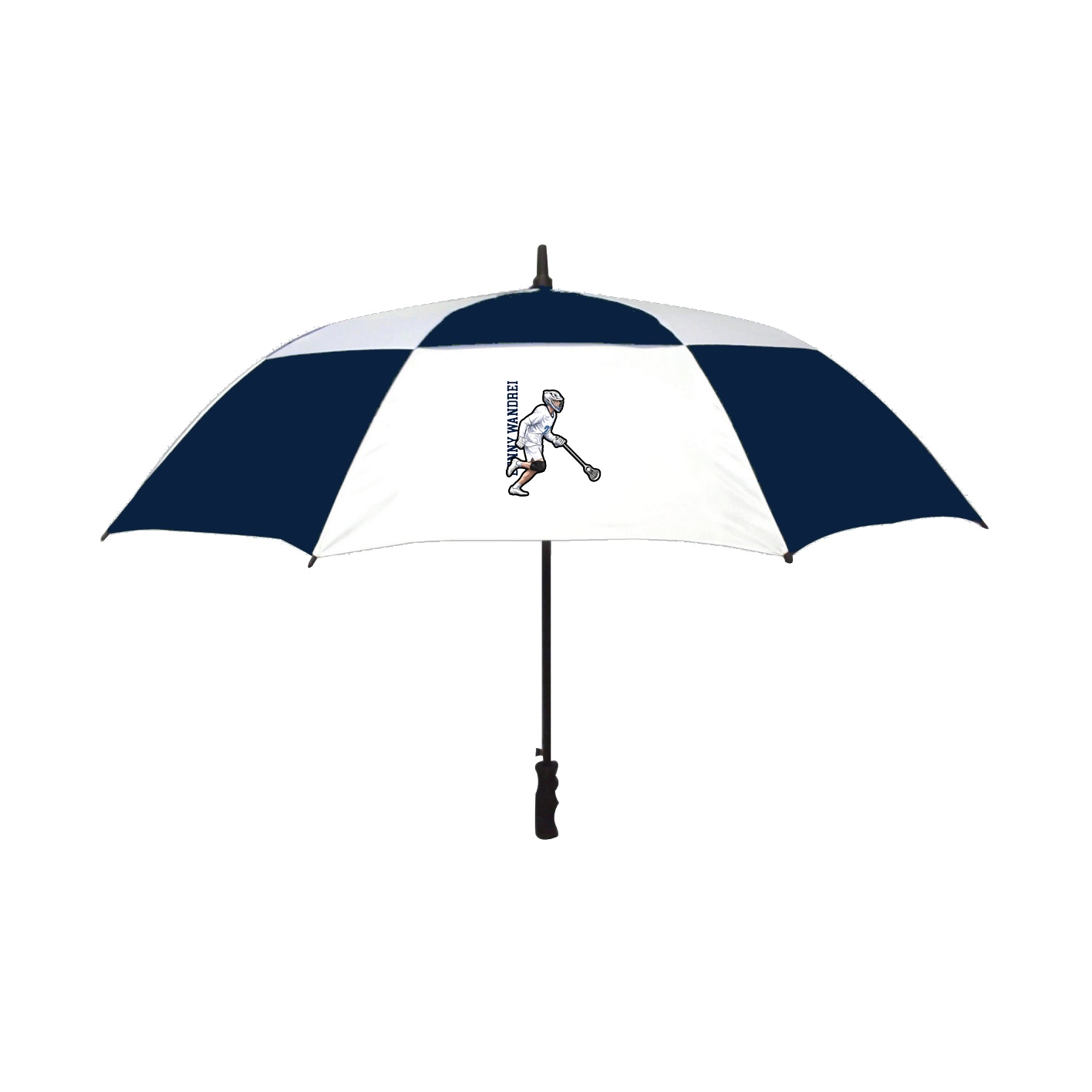 Golf Umbrella — Name Vertical in Navy