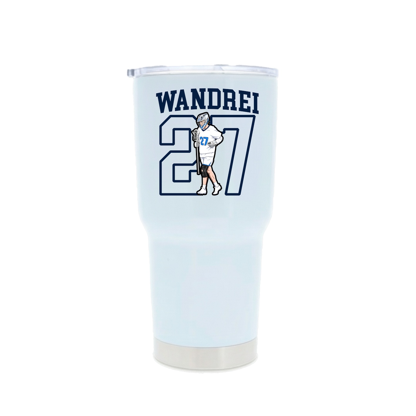 30oz Stainless Steel Tumbler — Shirsey in White