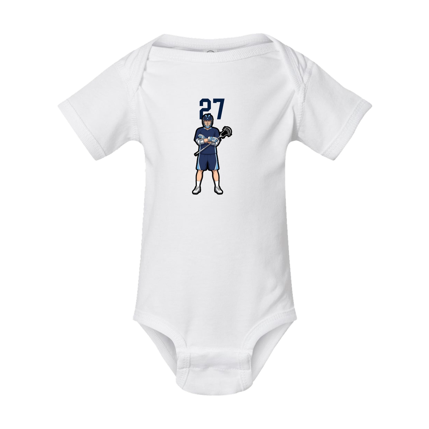 Baby Onesie — Number Top in White