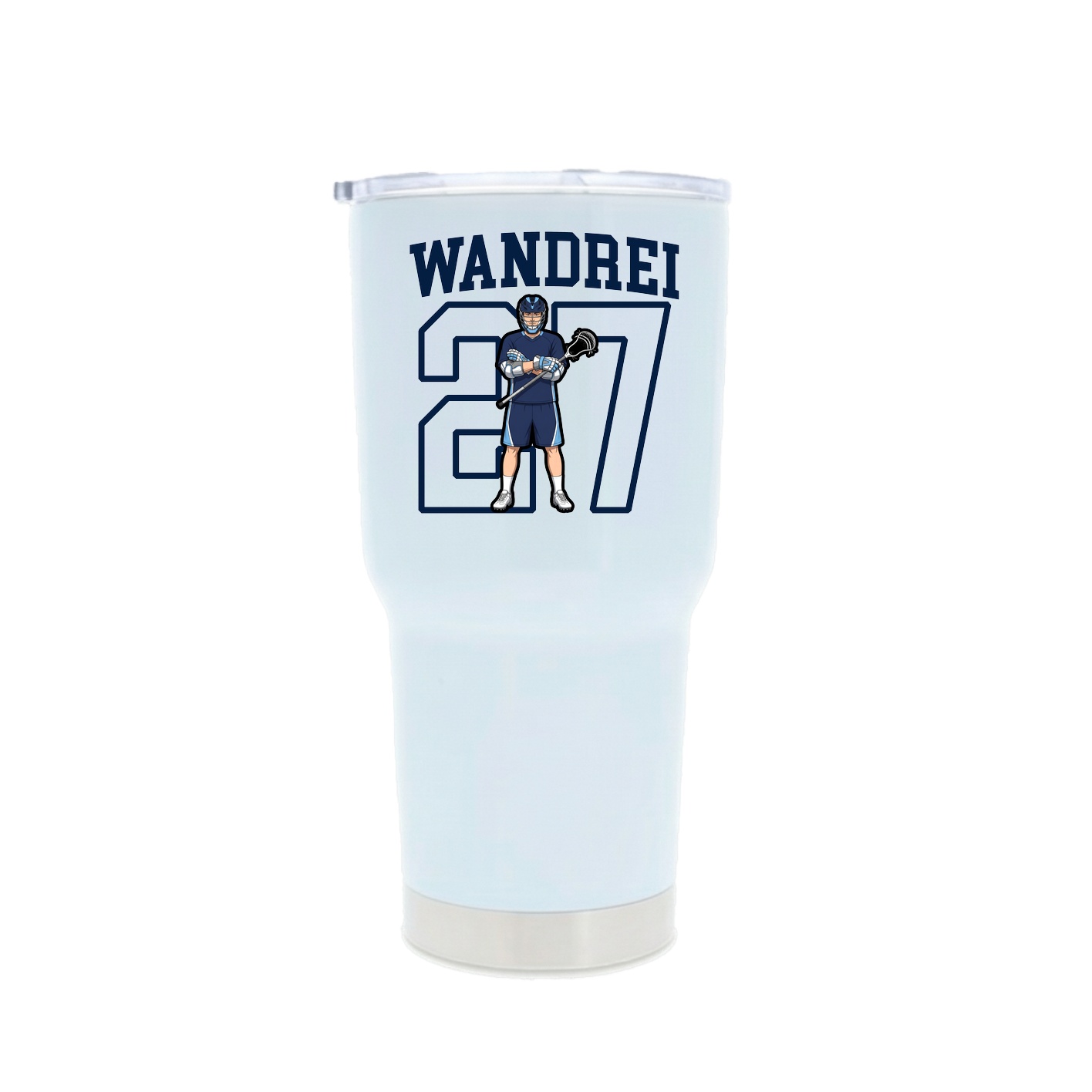 30oz Stainless Steel Tumbler — Shirsey in White