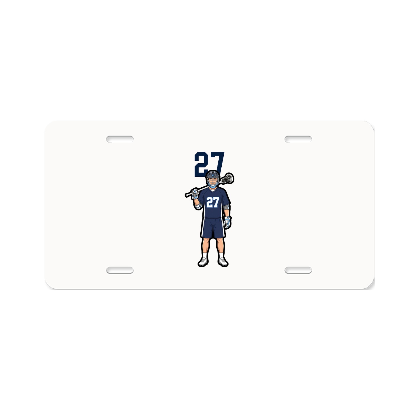 License Plate — Number Top in Classic