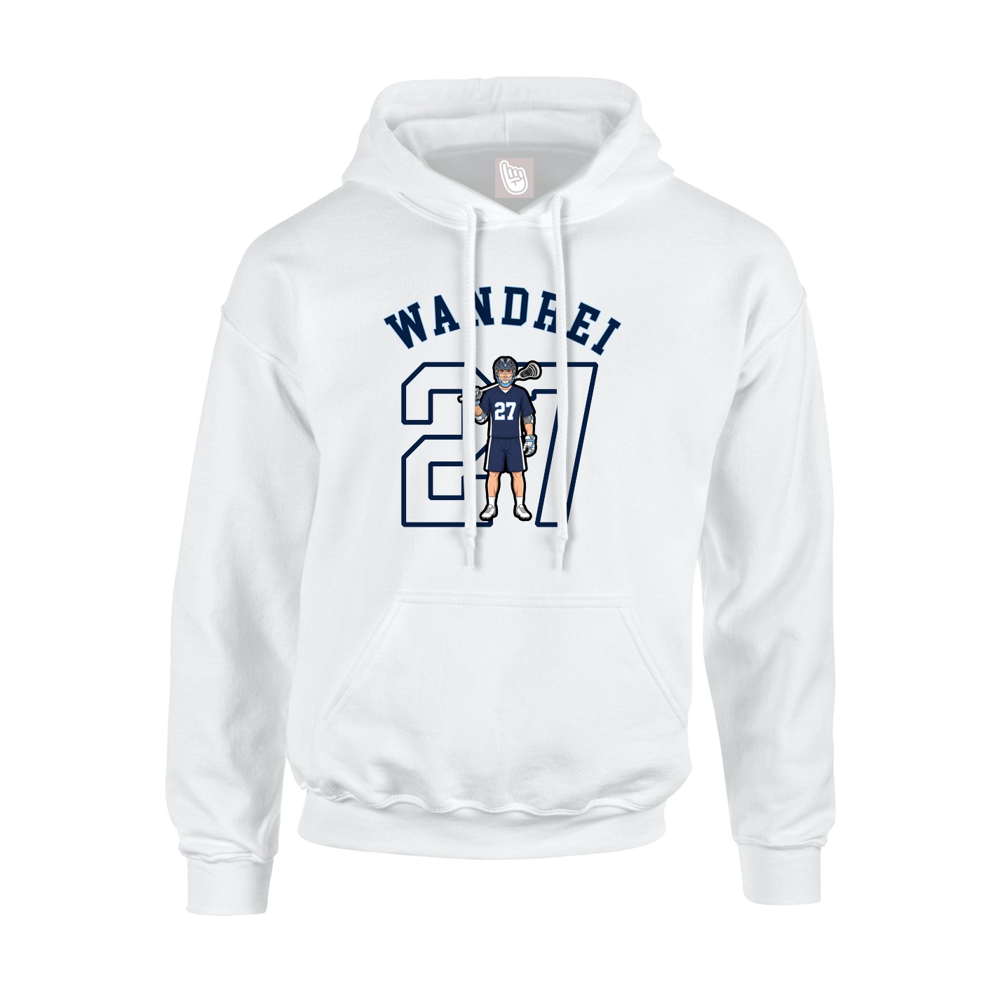 Youth Hoodie — Shirsey Arch in White