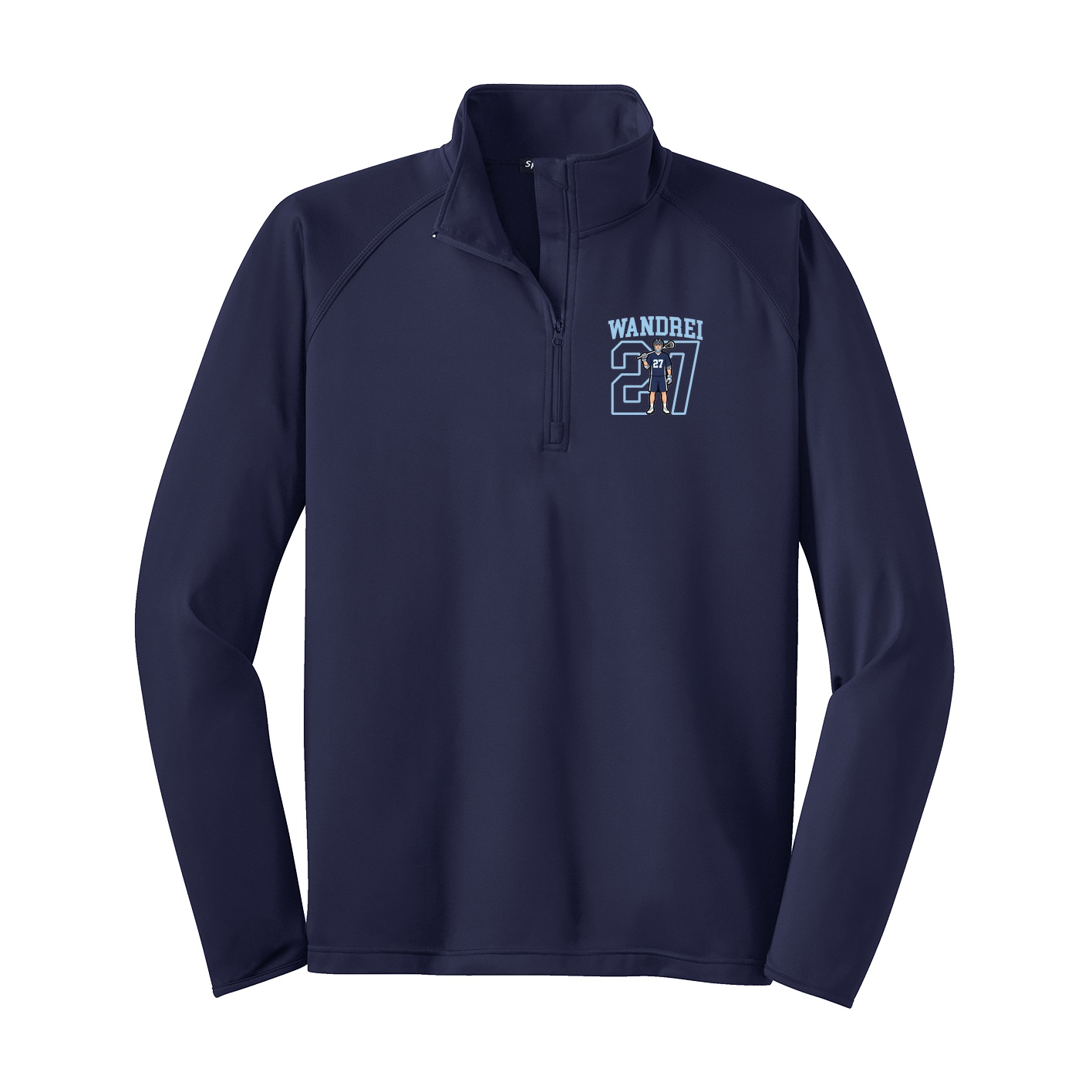 Q-Zip Pullover — Shirsey in Navy