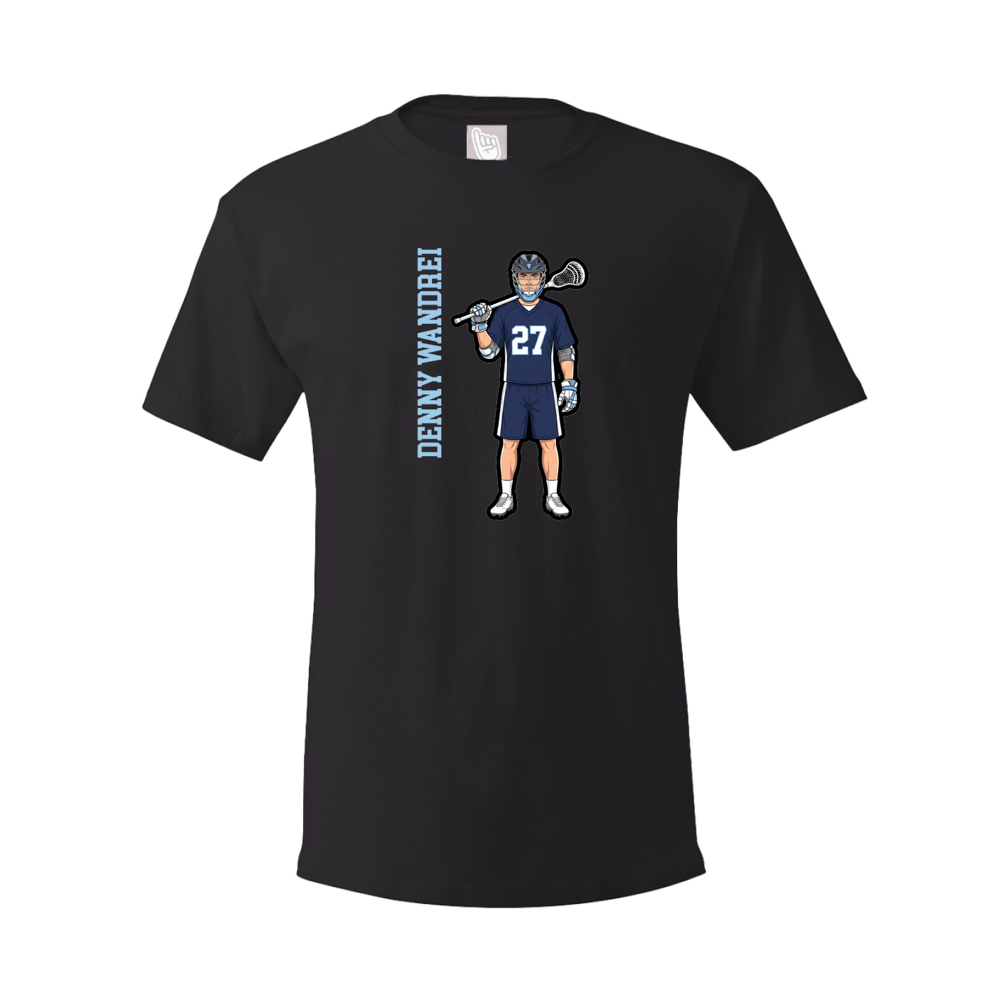 Tee — Name Vertical in Black