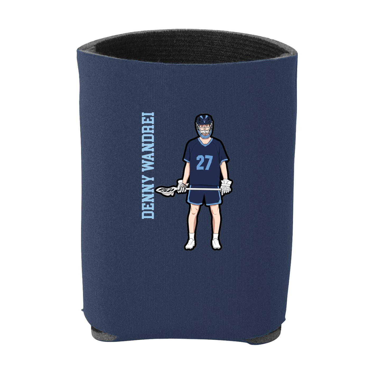 Can Holder — Name Vertical in Navy