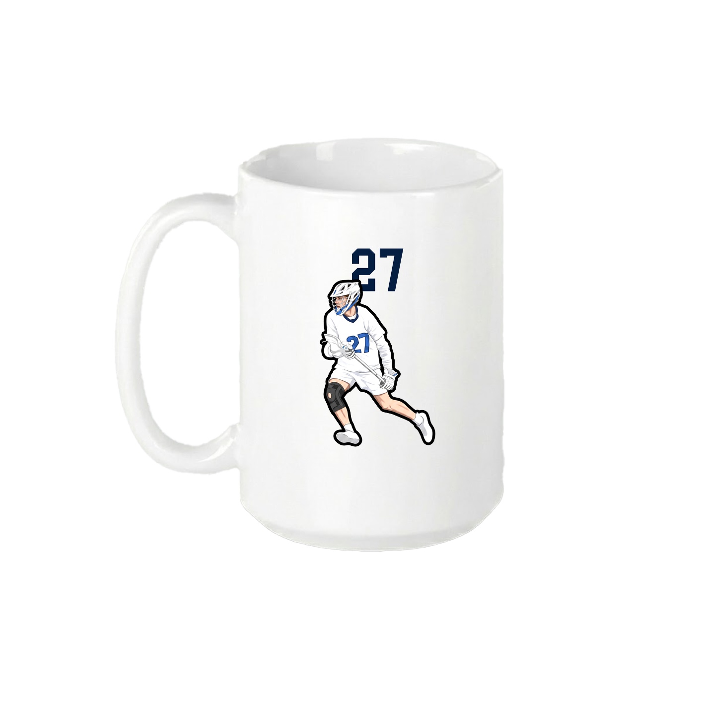 15oz Coffee Mug — Number Top in White
