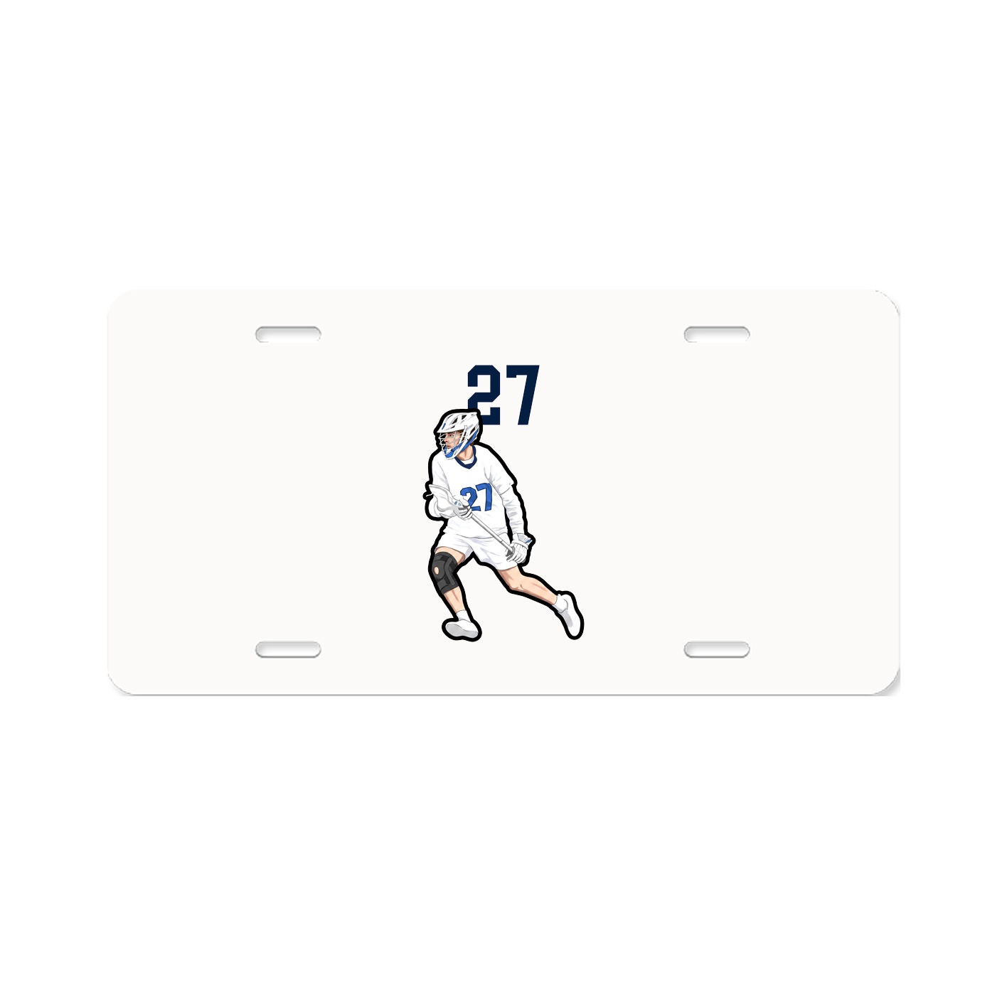 License Plate — Number Top in Classic