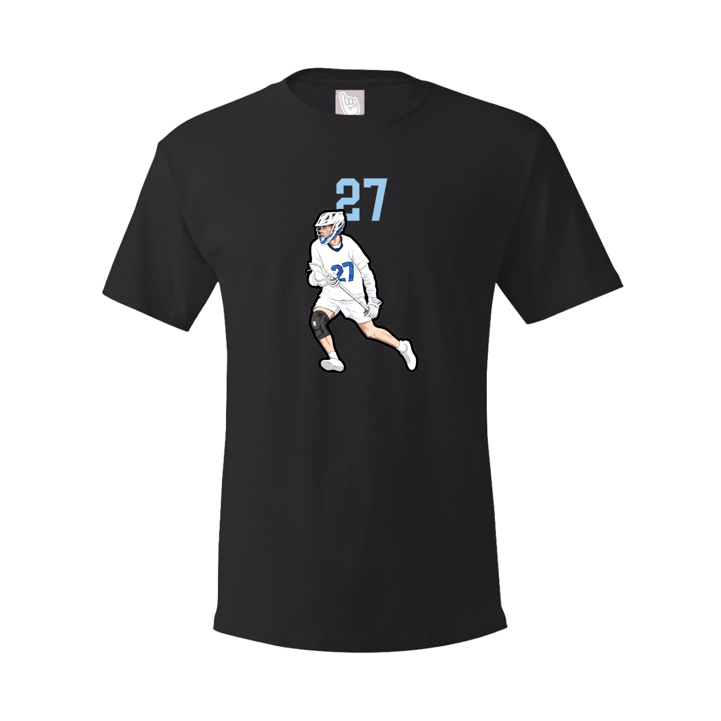 Youth Tee — Number Top in Black