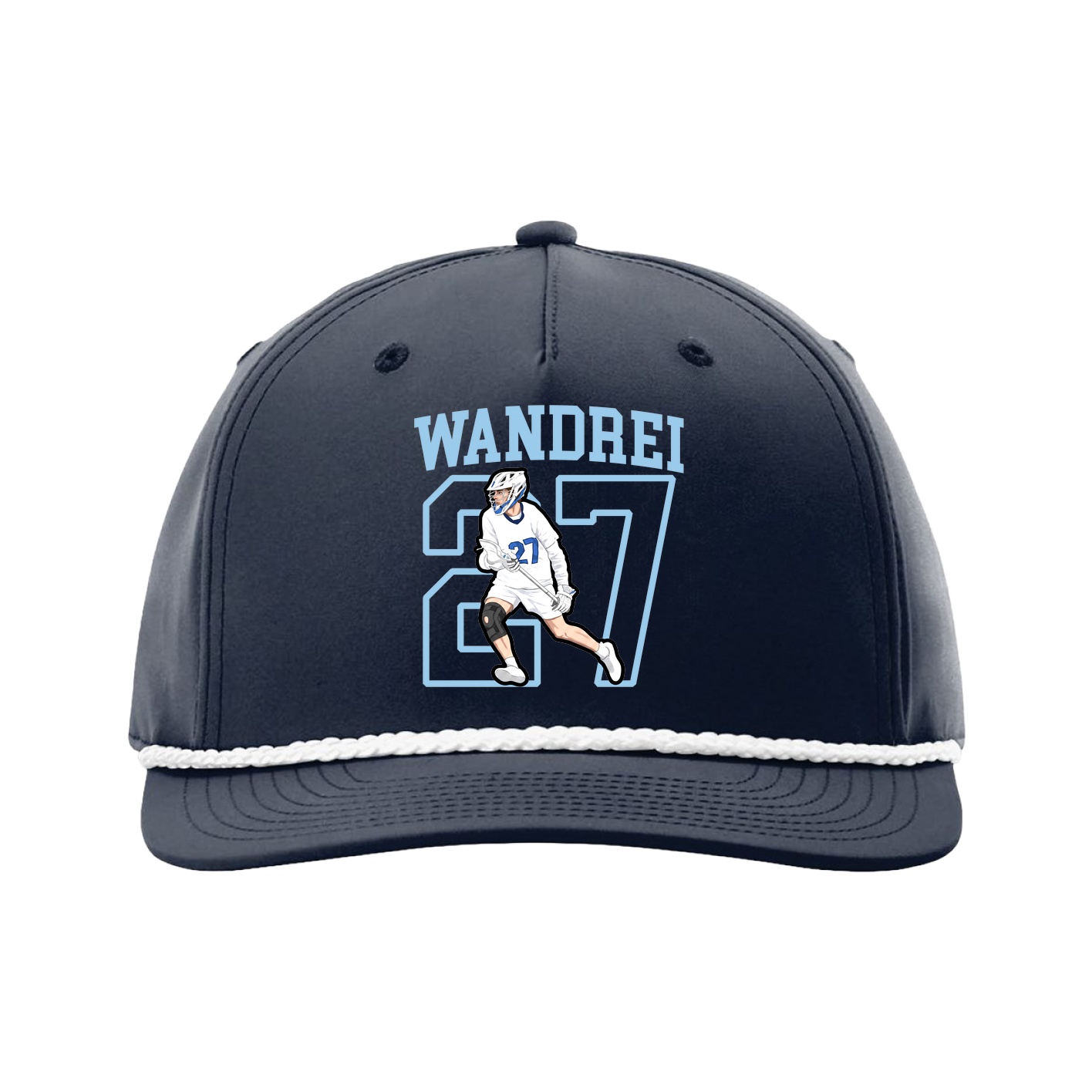 Five-Panel Classic Rope Cap — Shirsey in Navy