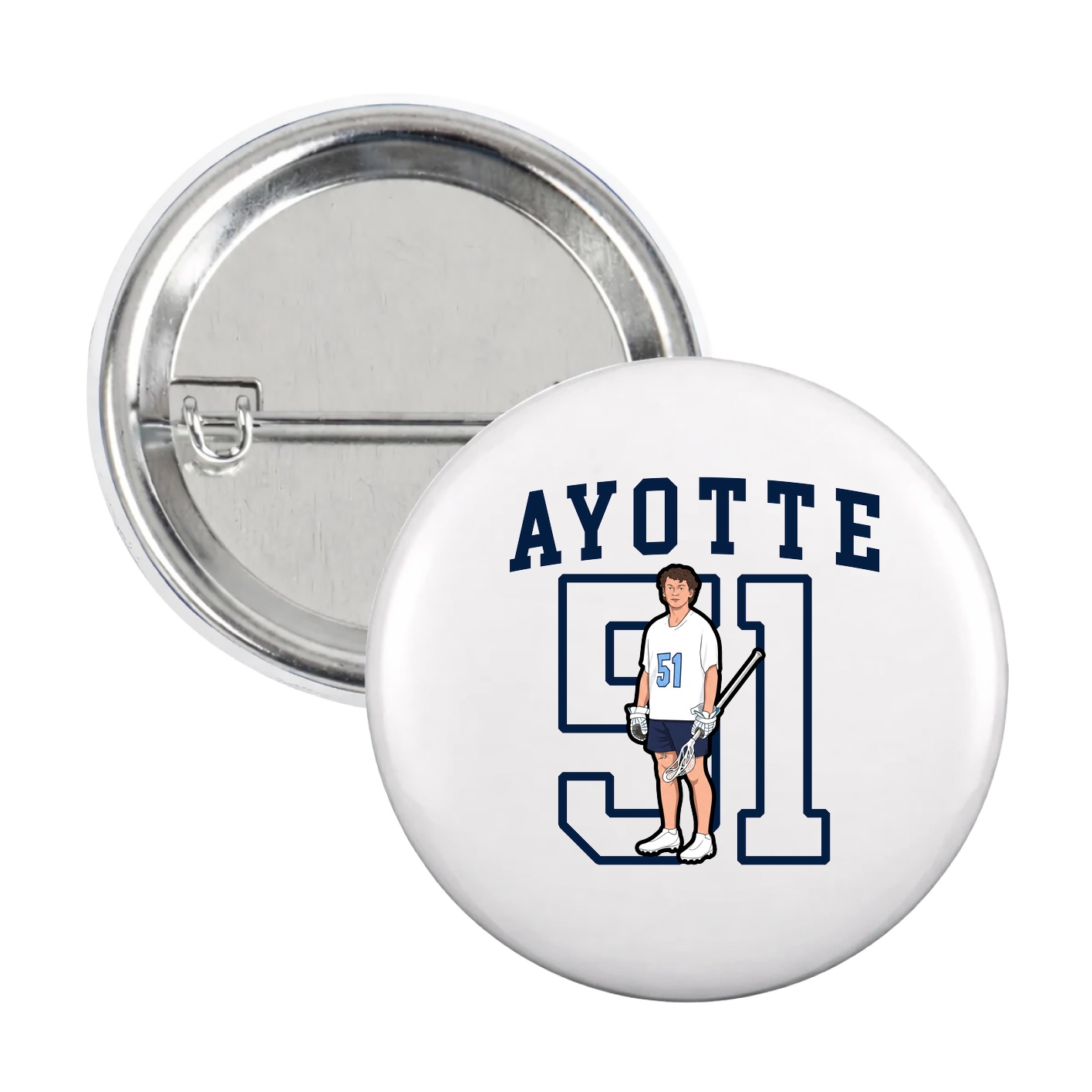 Game Day Button — Shirsey in White