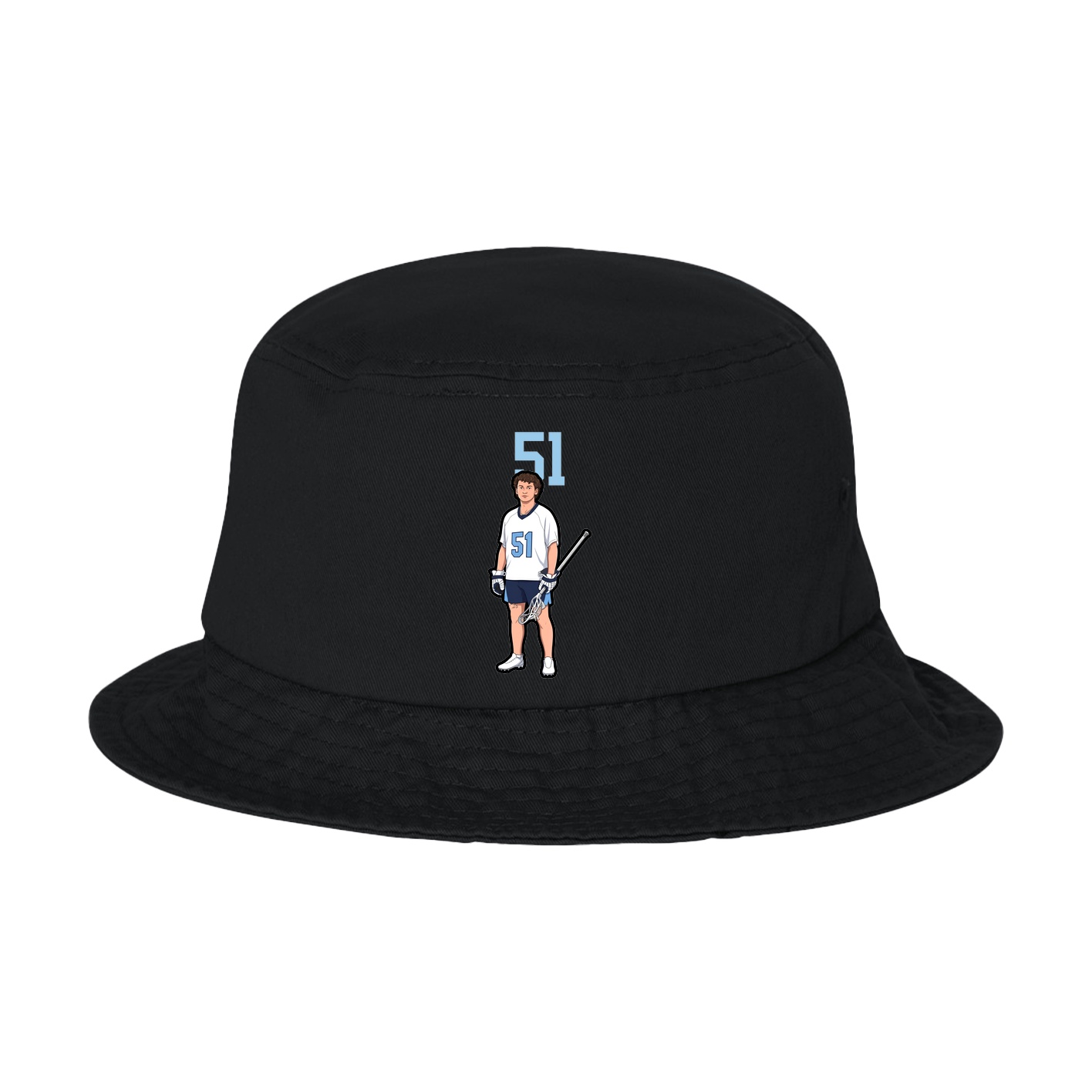Bucket Cap — Number Top in Black