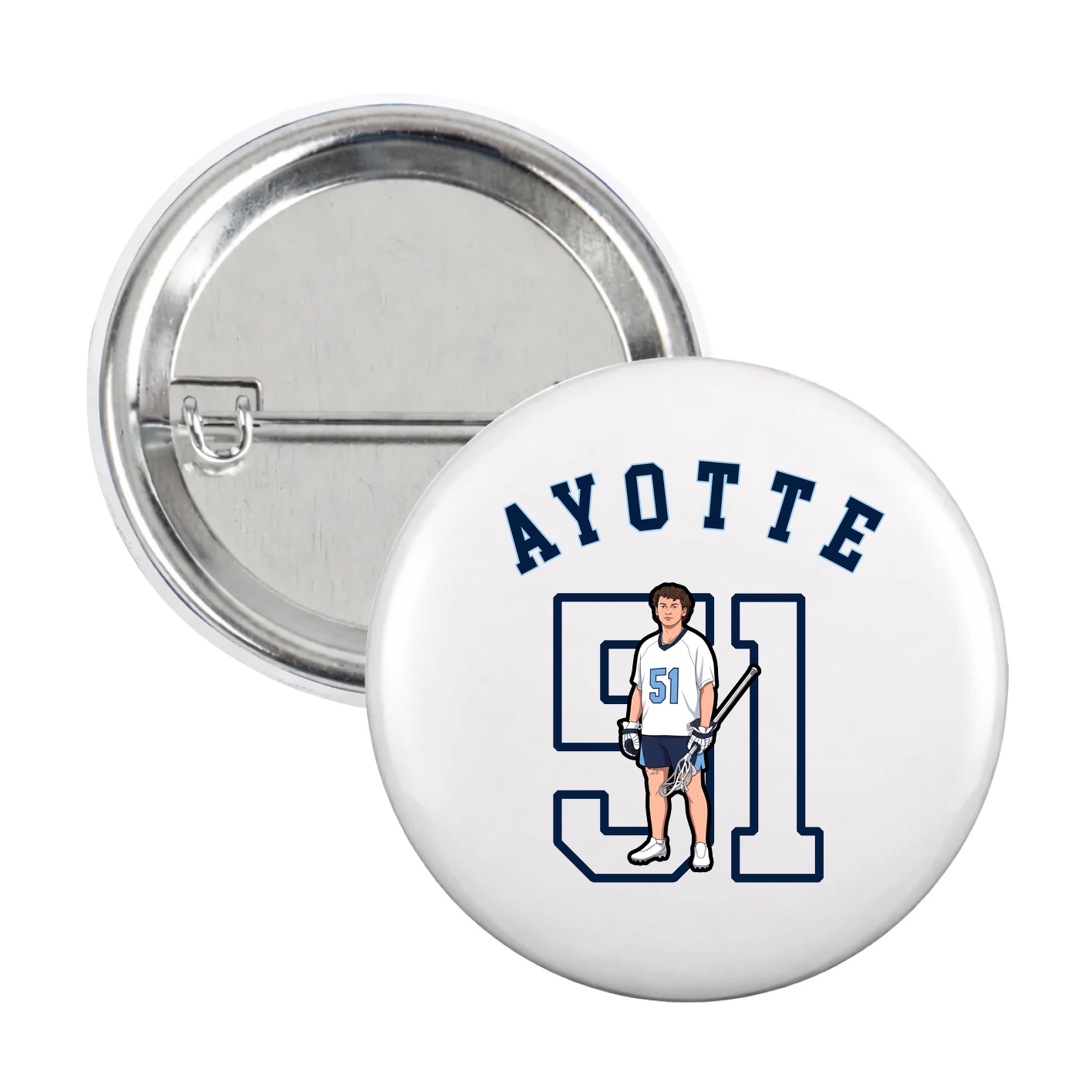 Game Day Button — Shirsey Arch in White