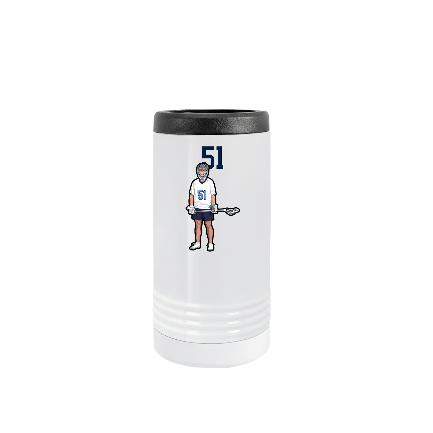 Slim Beverage Holder — Number Top in White