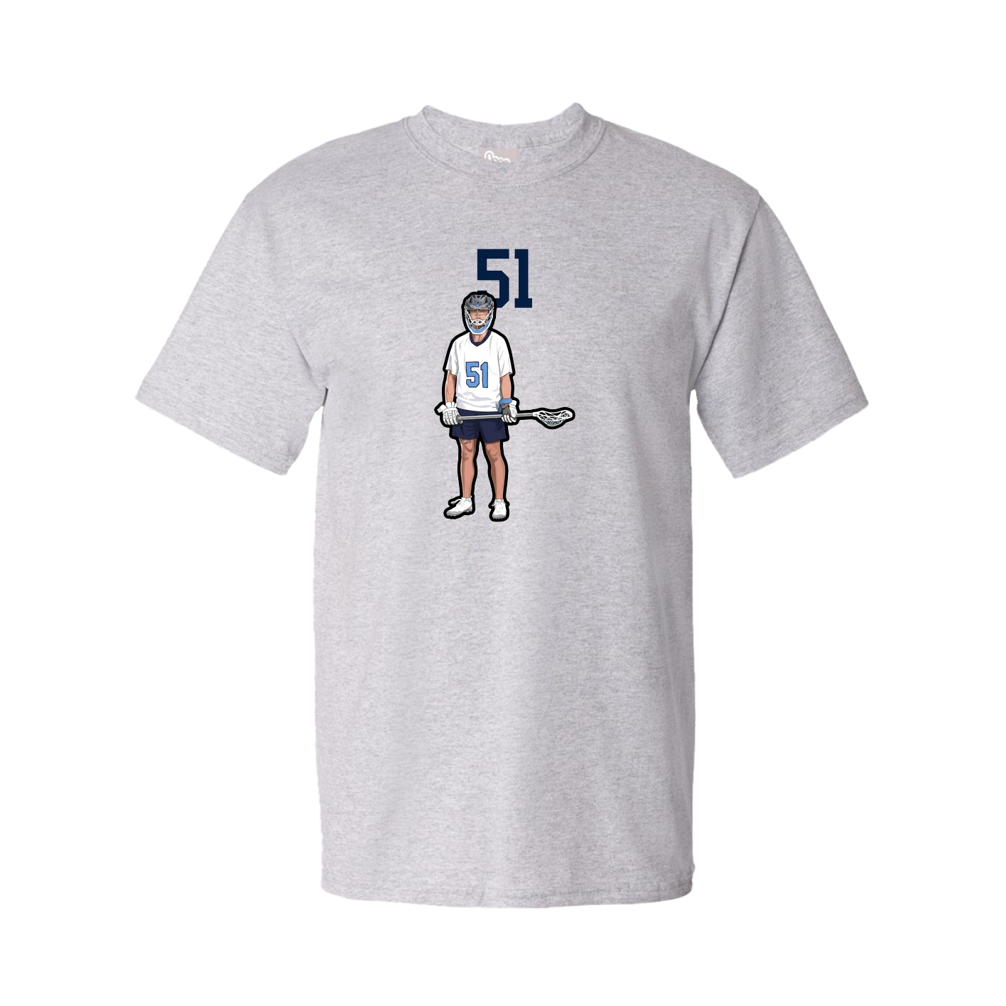Youth Tee — Number Top in Grey