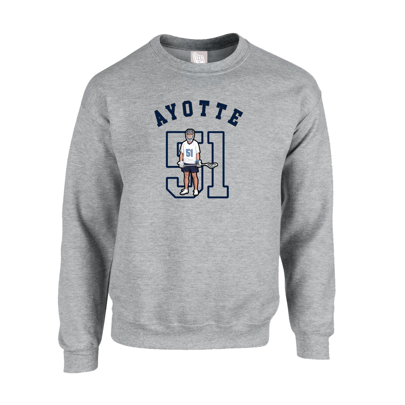 Fleece Crew — Shirsey Arch in Grey