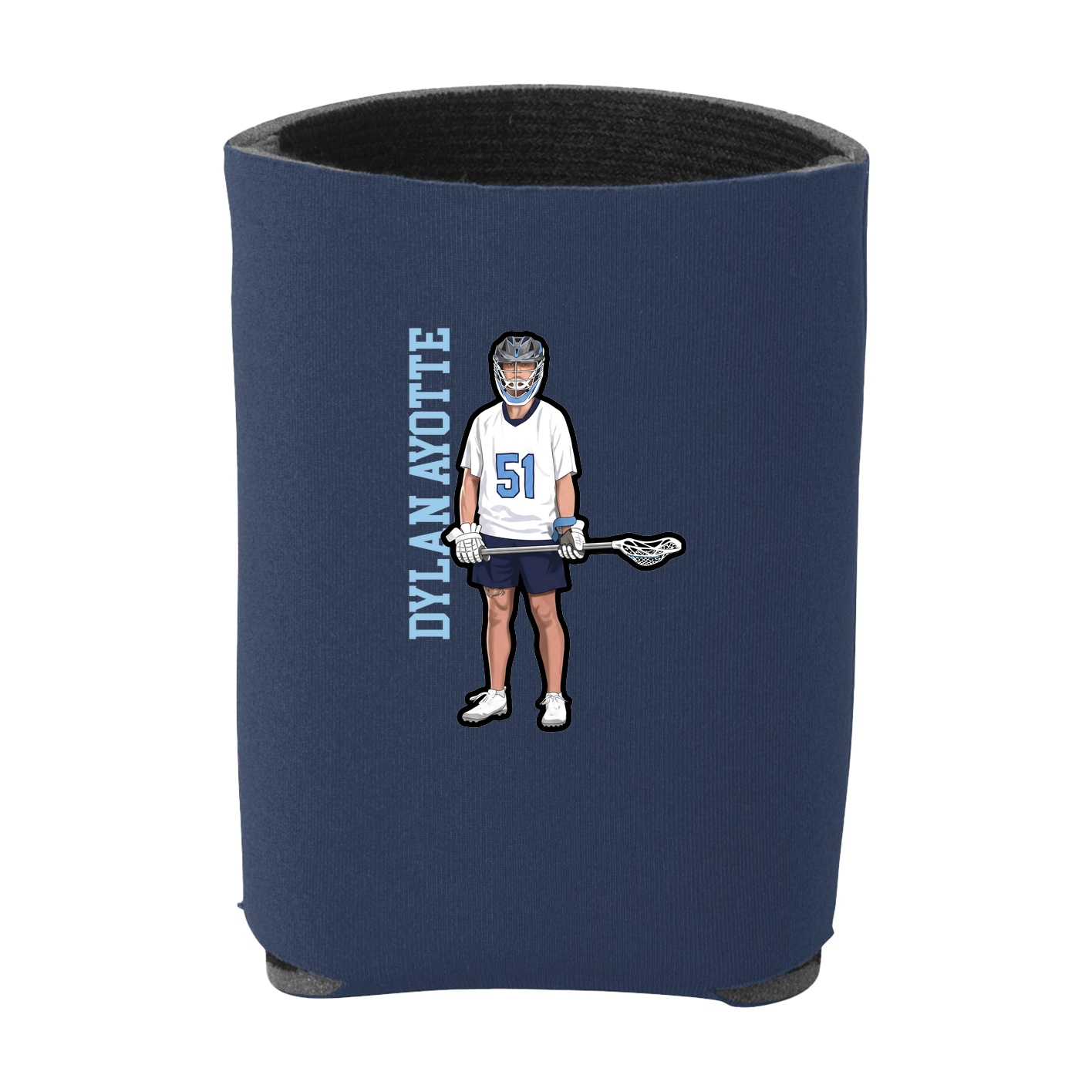 Can Holder — Name Vertical in Navy