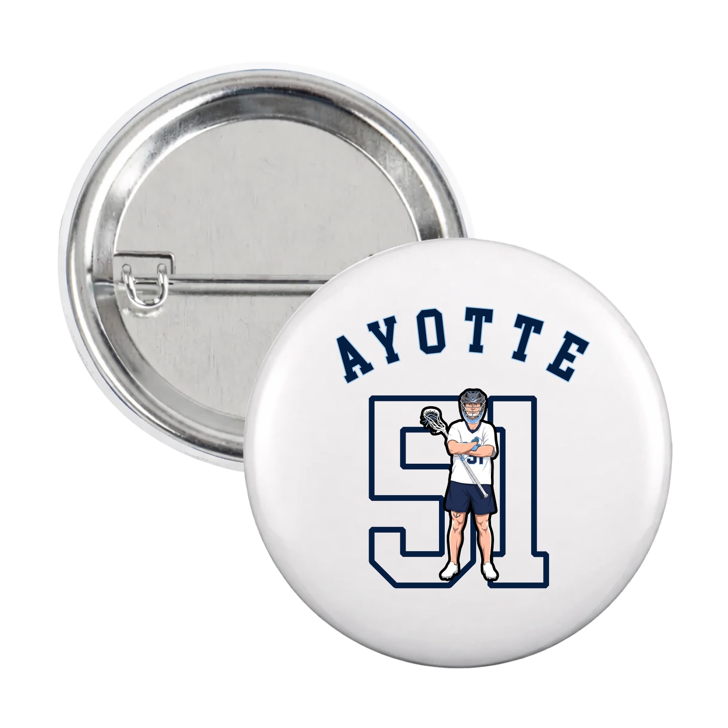 Game Day Button — Shirsey Arch in White