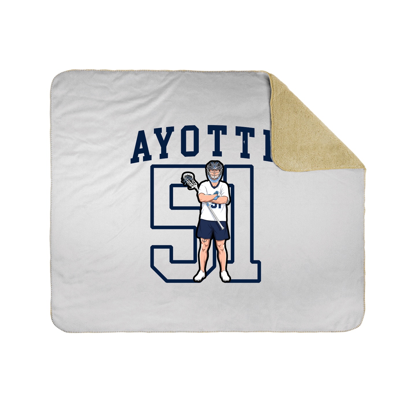 Throw Blanket — Shirsey in White