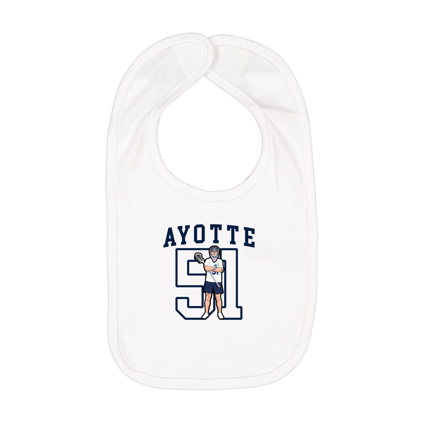 Infant Bib — Shirsey in White