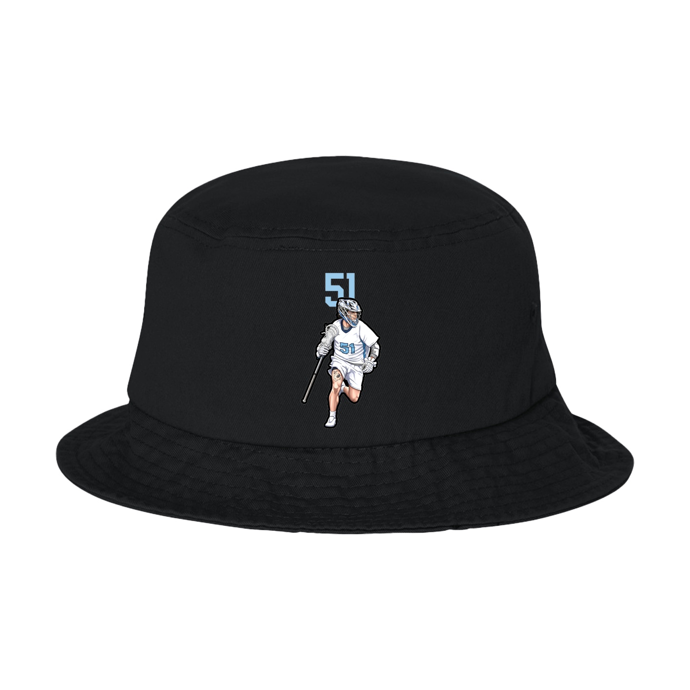 Bucket Cap — Number Top in Black