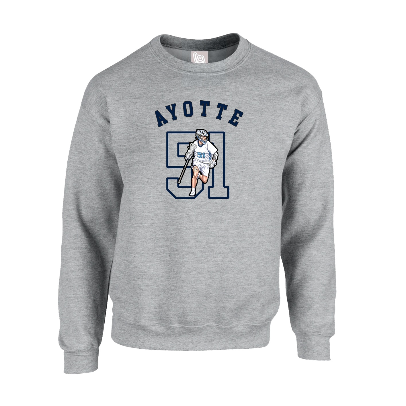 Fleece Crew — Shirsey Arch in Grey