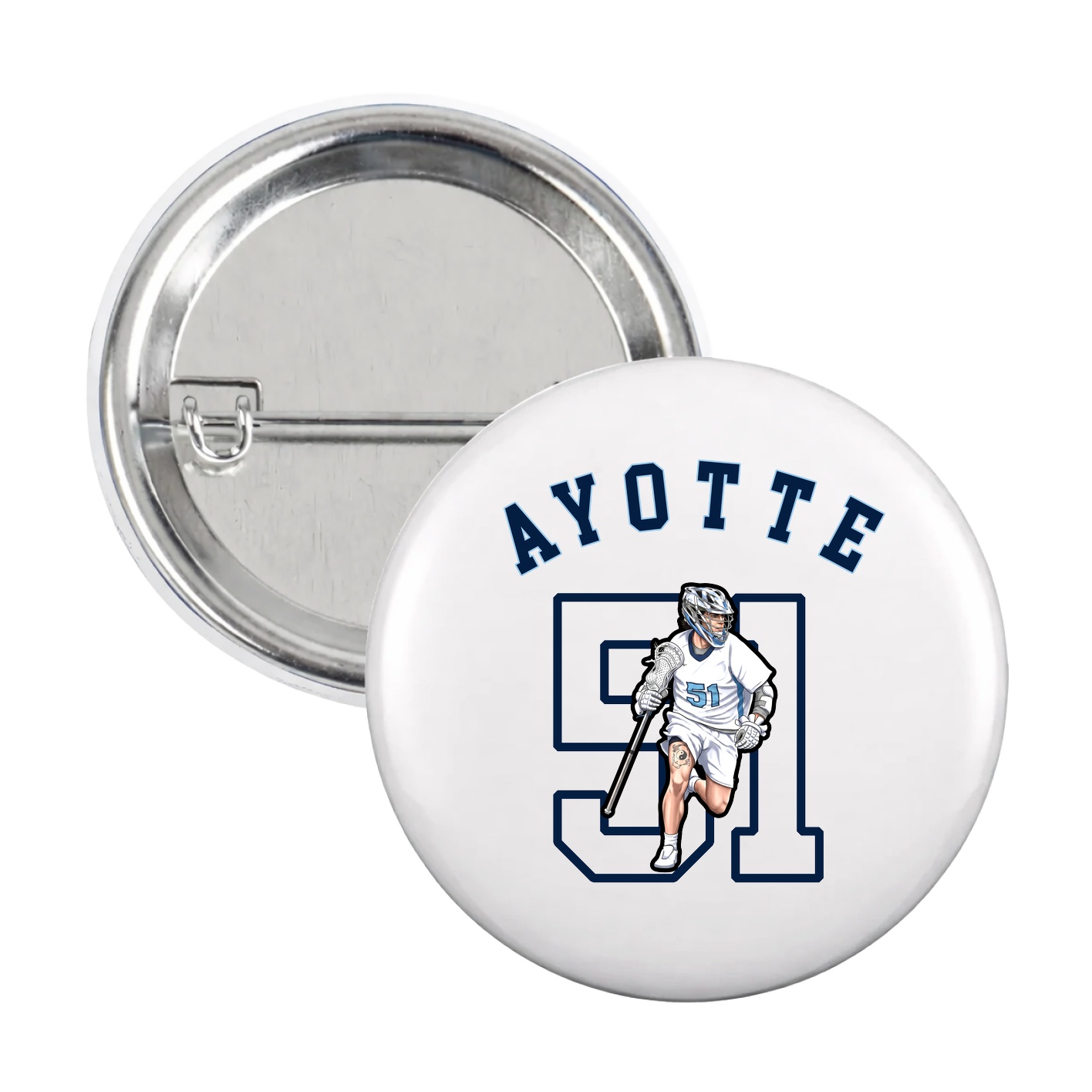 Game Day Button — Shirsey Arch in White