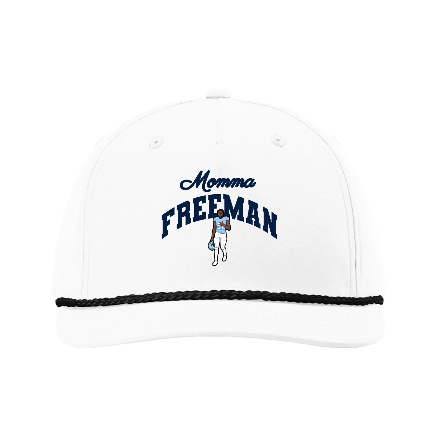 Five-Panel Classic Rope Cap — Mothers Day Arch in White