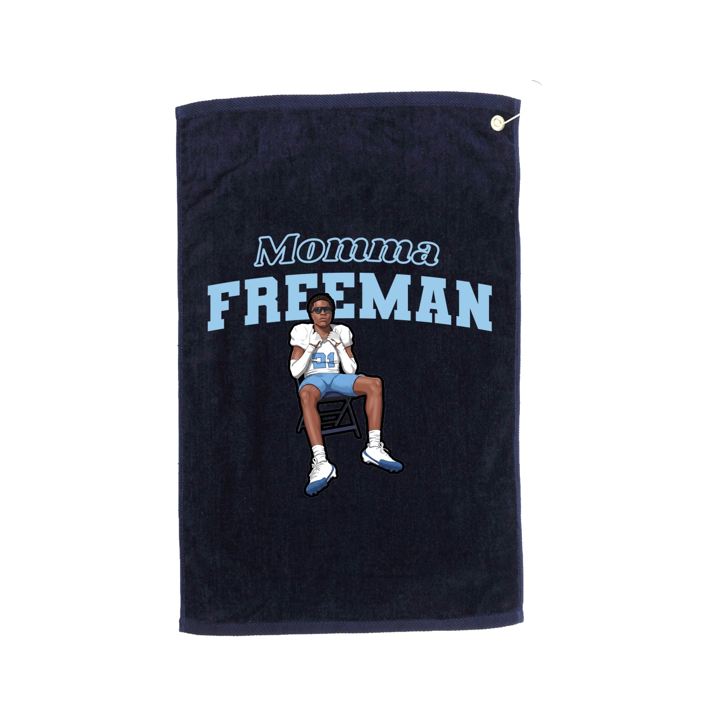 Golf Towel — Mothers Day Block in Navy