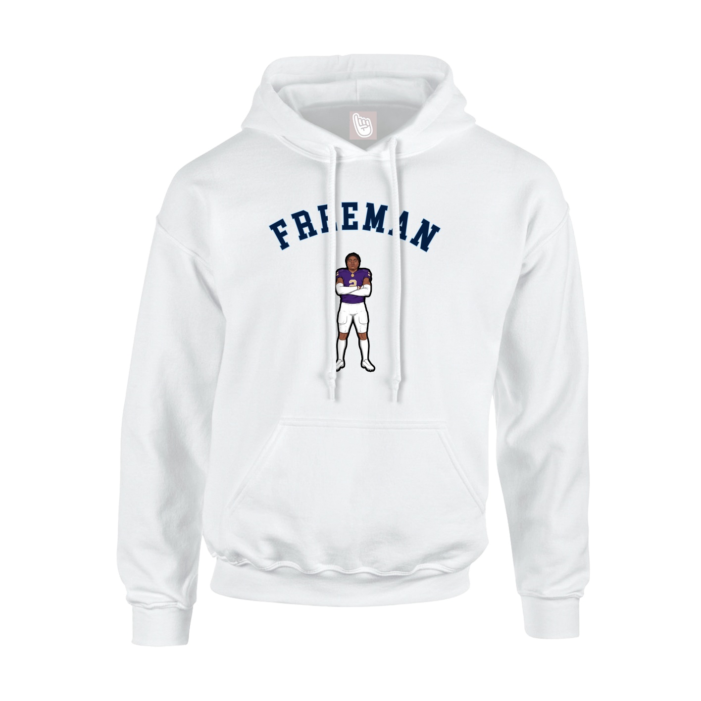 Youth Hoodie — Shirsey Arch in White