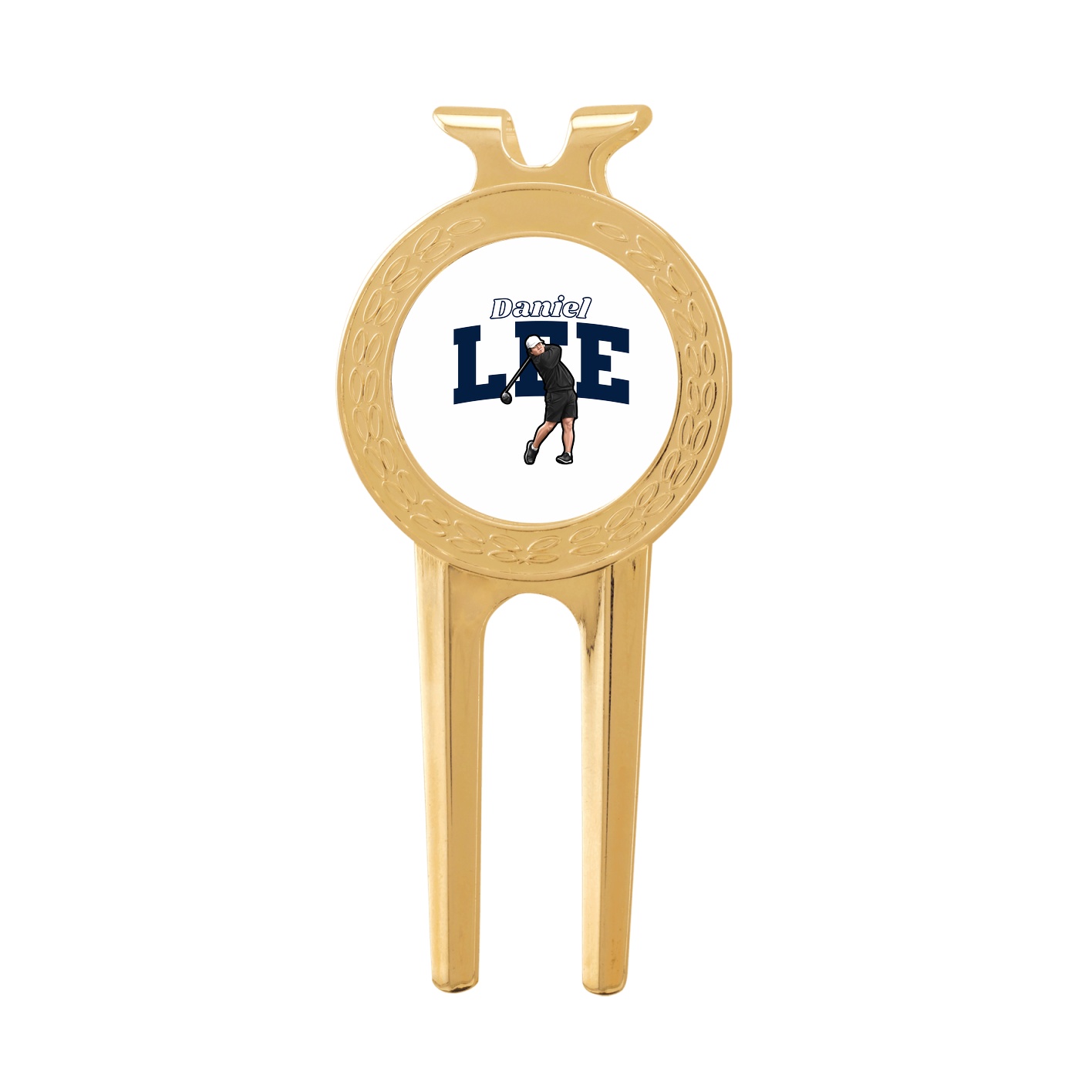 Divot Tool with Ball Marker — Name Arch in Classic
