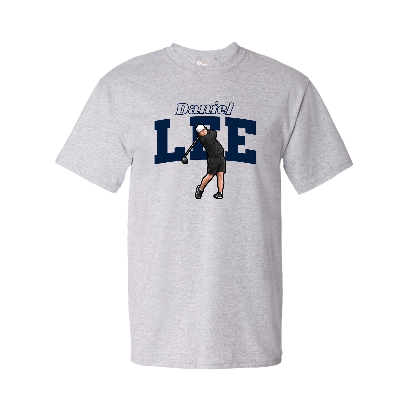 Youth Tee — Name Arch in Grey