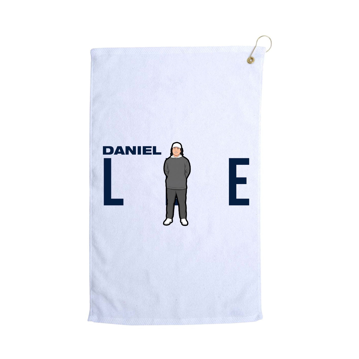 Golf Towel — Player Name in White