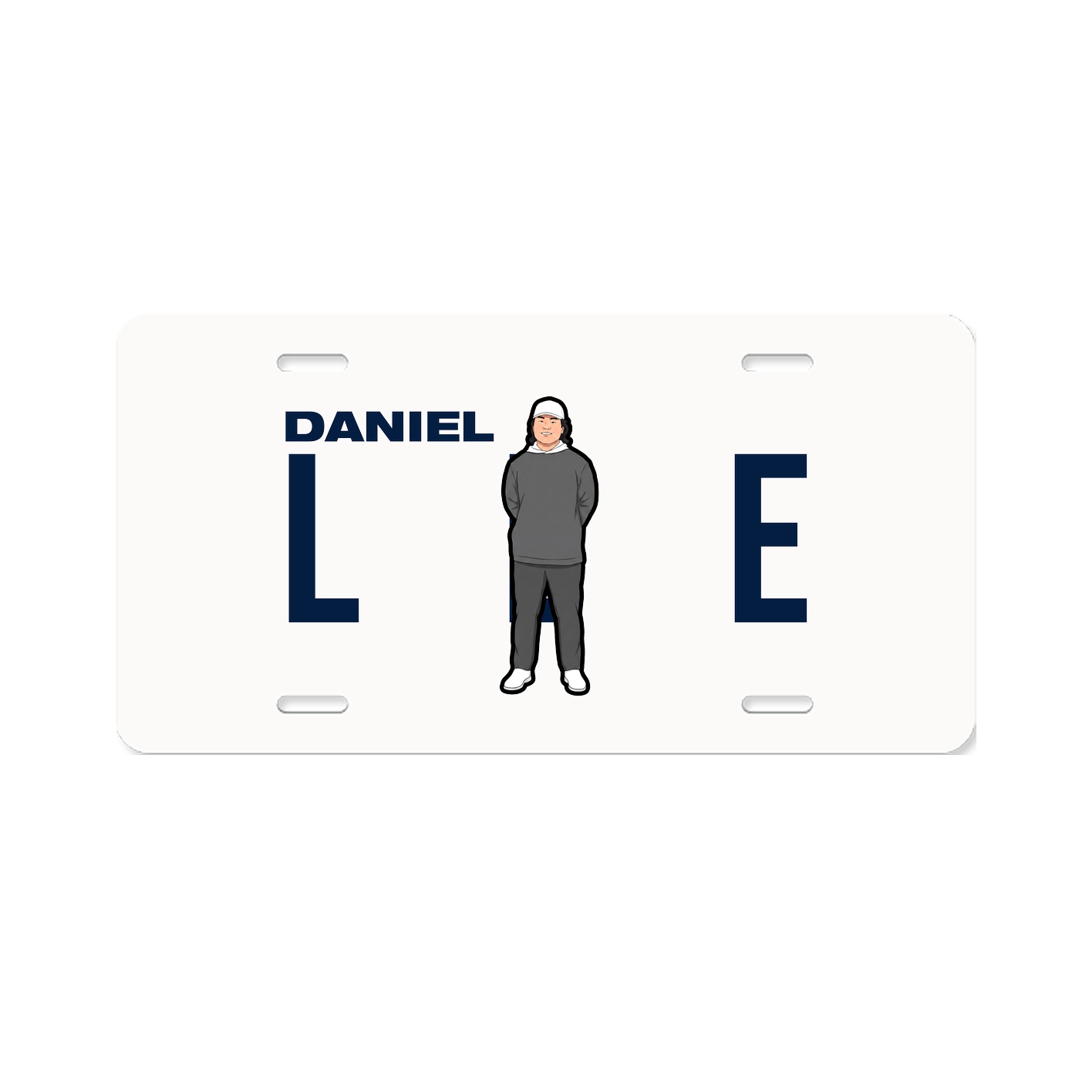 License Plate — Player Name in Classic