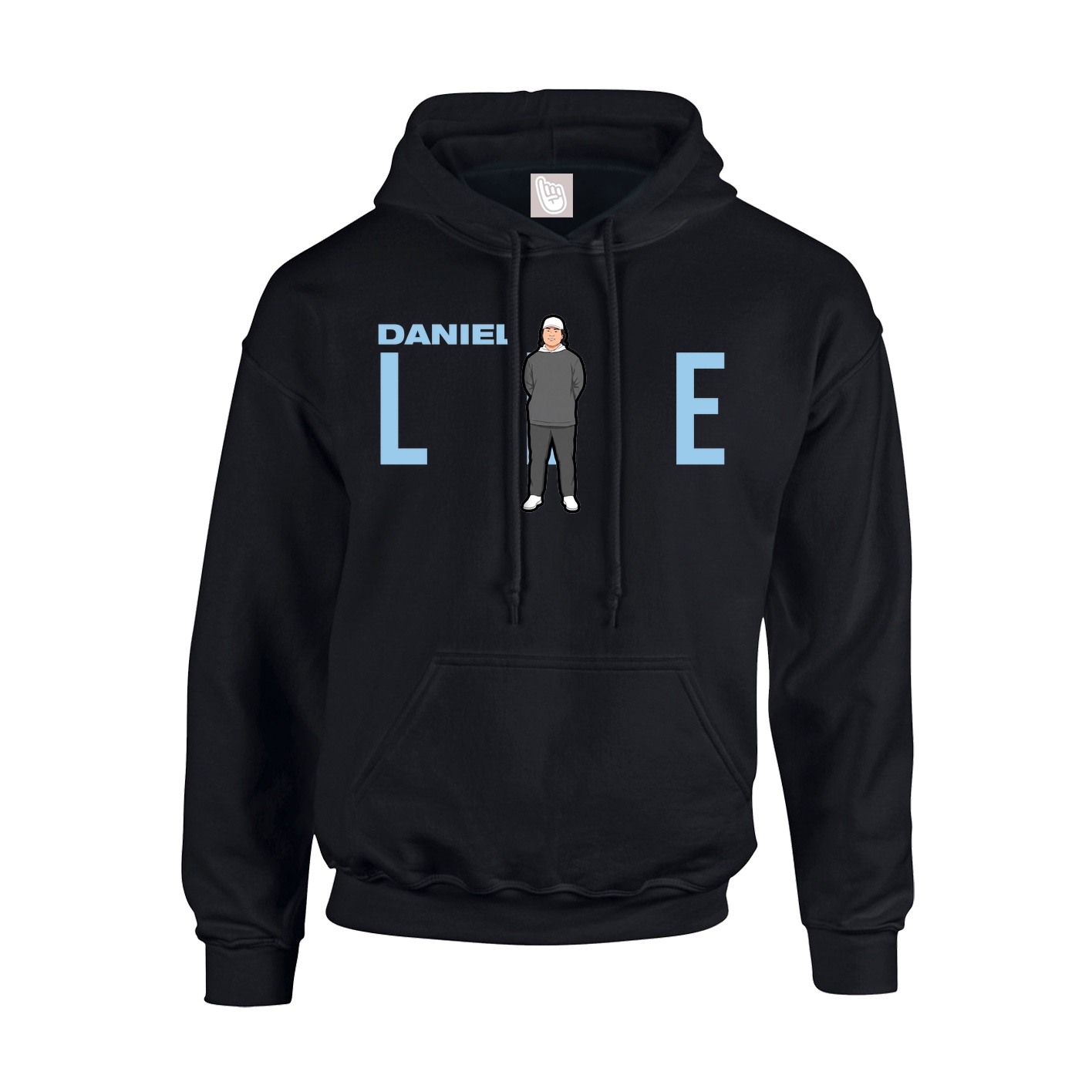 Youth Hoodie — Player Name in Black