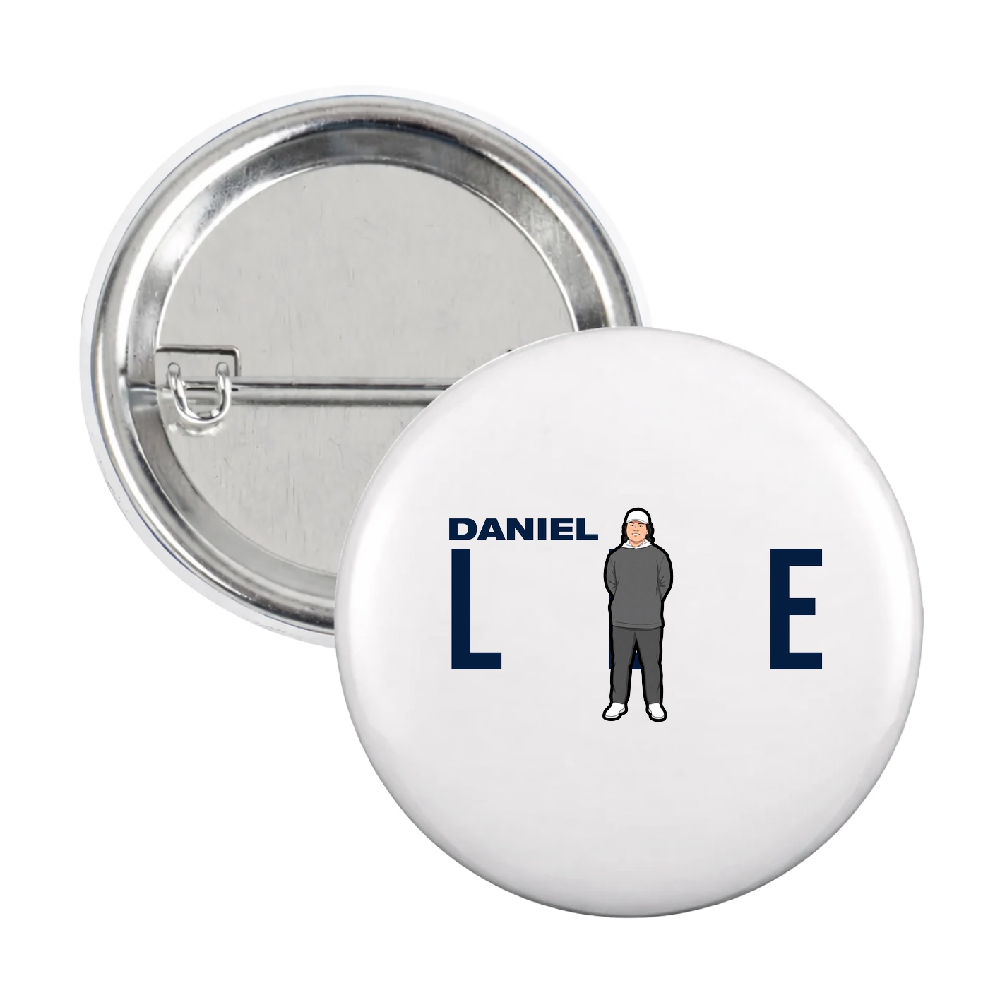 Game Day Button — Player Name in White