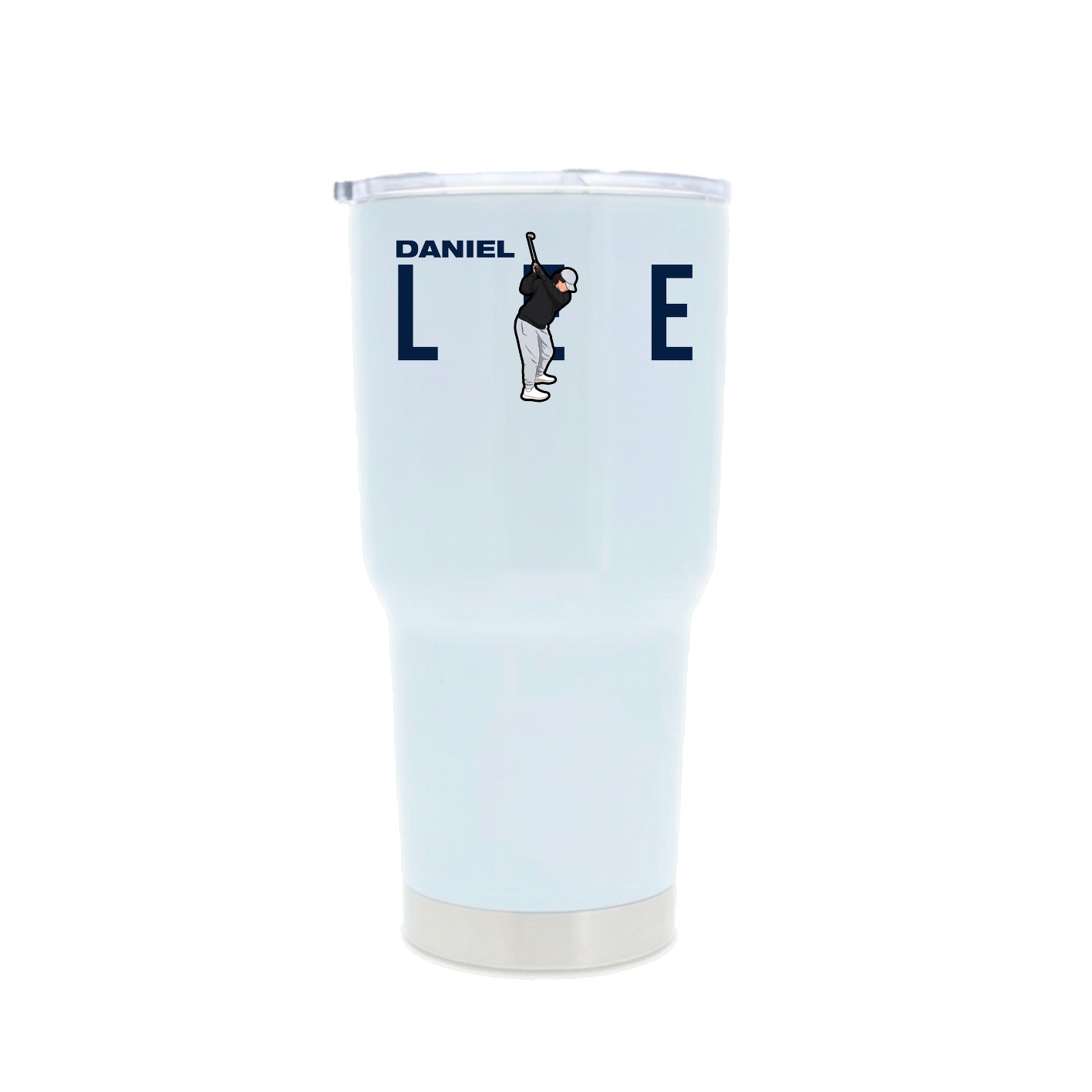 30oz Stainless Steel Tumbler — Player Name in White